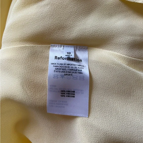 Reformation Emmeline Yellow Dress - Picture 6 of 6
